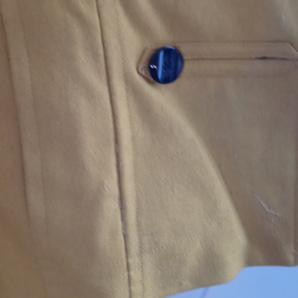 Dress barn coat. Mustard yellow. Size medium. - Picture 3 of 5